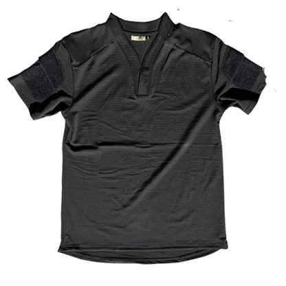 Tactical  Summer Outdoor Quick Dry Tactical Combat T-shirt Short Sleeve V-Neck Training Top for Men
