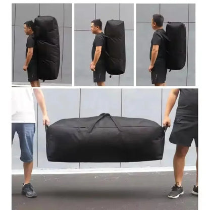 1680D Oxford Fabric Outdoor Waterproof Storage Bag | 55L-150L Foldable Luggage Duffle Backpack Waterproof Large Hiking Handbags