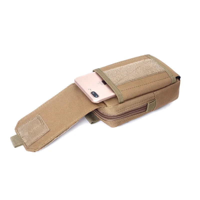 MOLLE Tactical Waist Pouch Men Outdoor EDC Tool Organizer Vest Pack Mobile Phone Storage Belt Bag