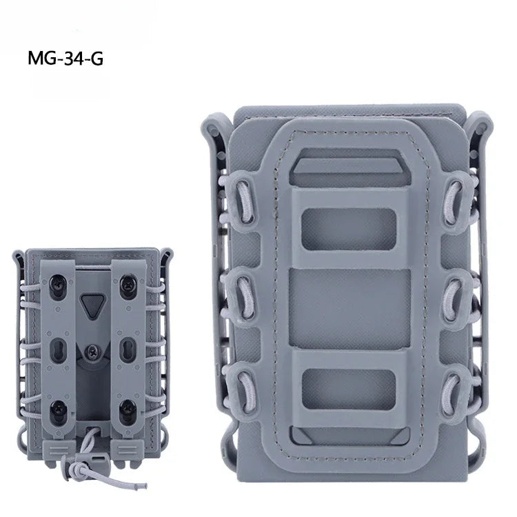 Tactical Magazine Pouch Molle for Ar15 M4 5.56 7.62mm Scorpion Fast Mag Quick Release Mag TPR Holster Adjustable Case Box