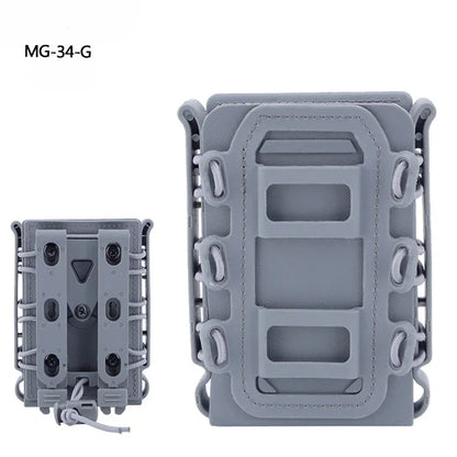 Tactical Magazine Pouch Molle for Ar15 M4 5.56 7.62mm Scorpion Fast Mag Quick Release Mag TPR Holster Adjustable Case Box