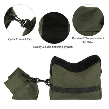 Unfilled Outdoor Hunting Sniper Shooting Bag Gun Front Rear Bags Rest Target Stand Rifle Support Sandbag Bench