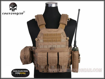 Emersongear For LBT 6094 Style Plate Carrier W/3 Pouches Tactical Vest Protective Gear Body Guard Armor Airsoft Hunting