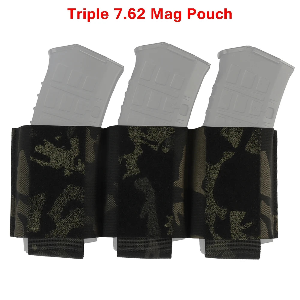 Hunting Triple Magazine Pouch 5.56 7.62 Single Double Triple Magazine Bag for AK47 AR15 Tactical Vest Rig Holster for Shooting