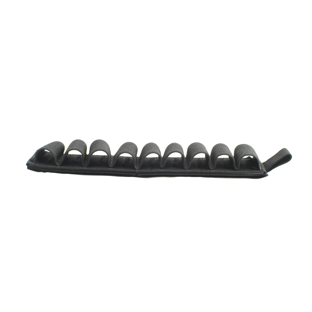 Tactical 6/9 Rounds Ammo Pouch 12/20GA Cartridge Shotgun Buttstock Shell Holder Magic Hook&Loop Rifle Bullet Cartridge Holder