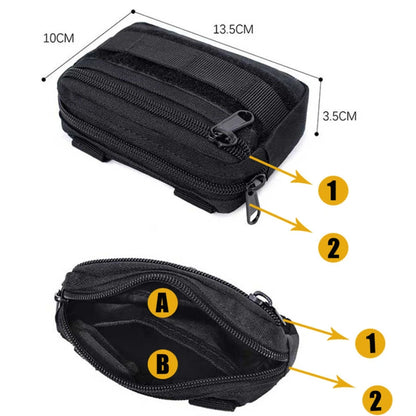 Molle Utility EDC Waist Bag Tactical Pouch Medical First Aid Bag Outdoor Survival EDC Tool Kit Belt Pouch Sports Hunting Bag