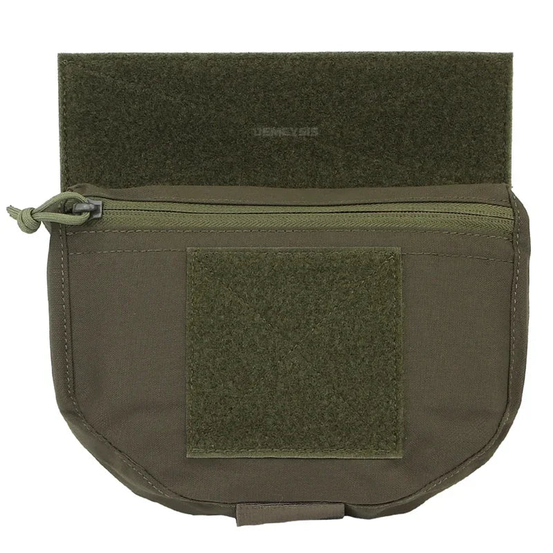 Tactical Drop Pouch Admin Pouch with Hook and Loop Panel for Tactical Vest Chest Rig Plate Carrier Outdoor Hunting Shooting Gear