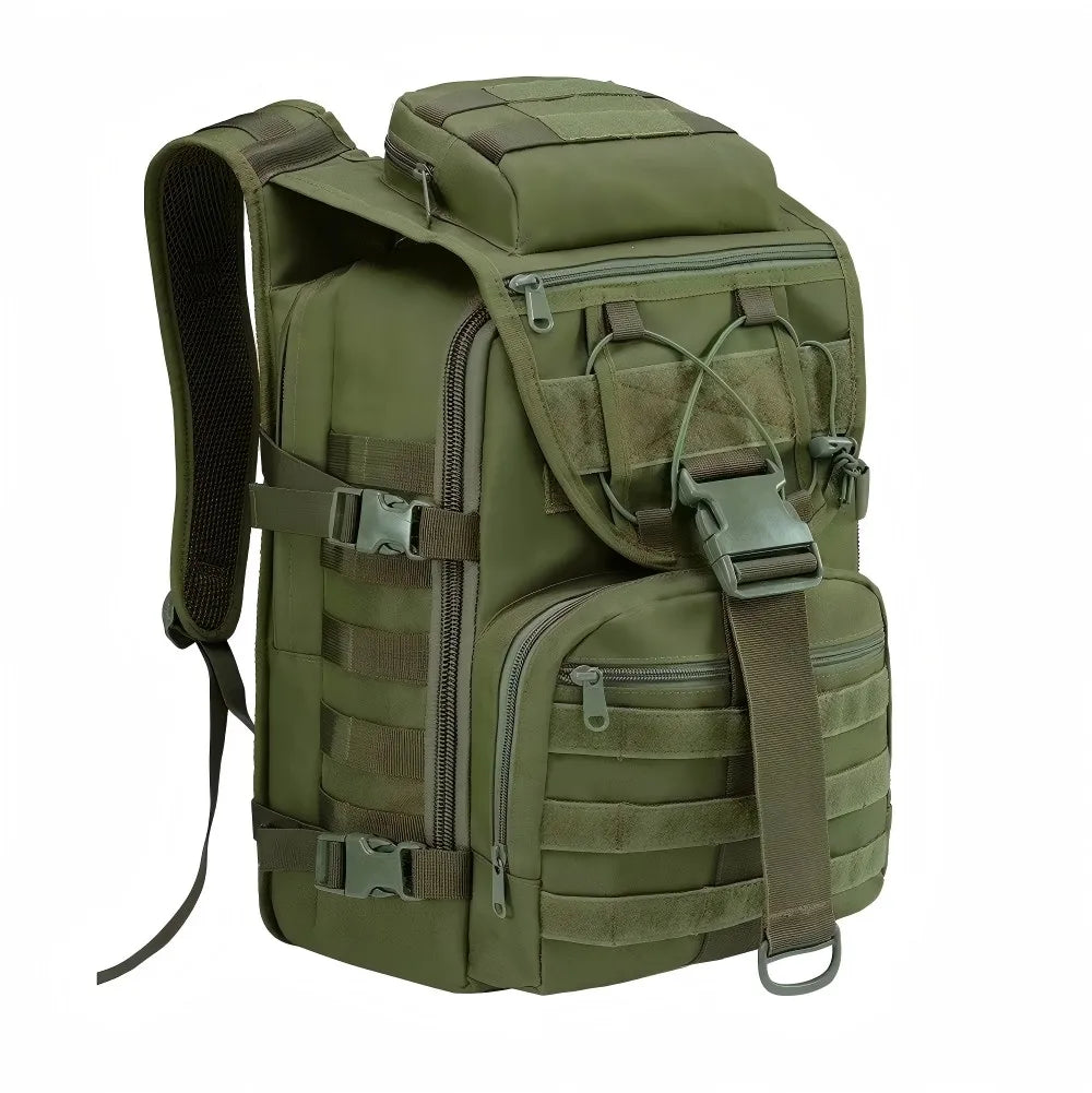 35L Hunting Rucksack for Men with MOLLE External System & Top Latch Closure, Durable Outdoor Backpack for Deer Elk Archery Survival Gear Storage