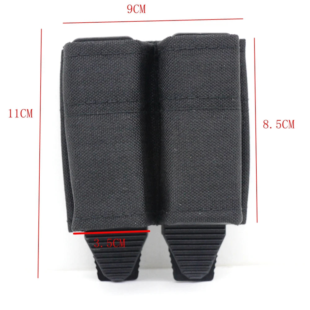 FAST 9MM Double Magazine Pouch Tactical Quick Release 9mm Magazines Holder Lightweight Molle Pouch