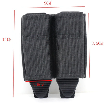 FAST 9MM Double Magazine Pouch Tactical Quick Release 9mm Magazines Holder Lightweight Molle Pouch