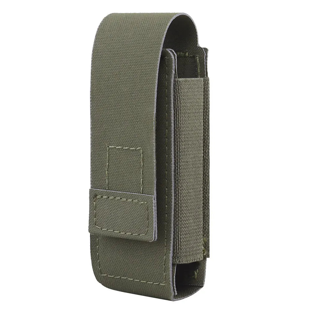 Tactical Molle OC Pepper Spray Pouch Elastic Utility Tool Holser 9mm Pistol MAG Flashlight Pouch Hunting Vest  Belt Accessories