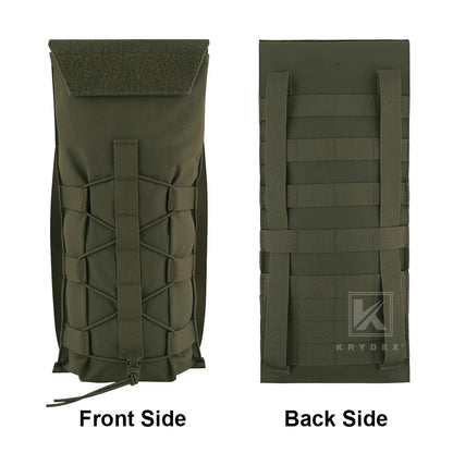 KRYDEX Tactical MOLLE 3L Hydration Pack 100 oz Water Bladder Pouch Modular Pack Bag Outdoor Hiking Camping Accessories