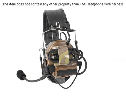 PEW TACTICAL Headphone Wire Harness Airsoft Headset Wire Holder