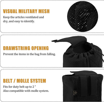 Tactical Pouch Dump Pouch Molle Net Recovery Pocket Charger Foldable for Belt Vest Tactical Backpack