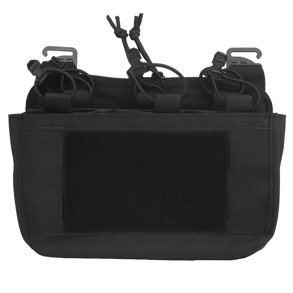 Tactical DOPE Front Flap Ferro Hunting Vest Plate Carrier Insert Kangaroo Pouch G-hook Attachment Paintball Airsoft Magazine Bag