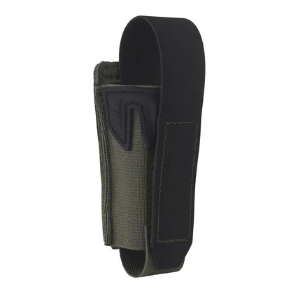 Multi-Purpose MOLLE Pouch Elastic 9mm Mag Flashlight Pepper Spray Holder Lightweight Camo Storage for Hunting Airsoft Belt Vest