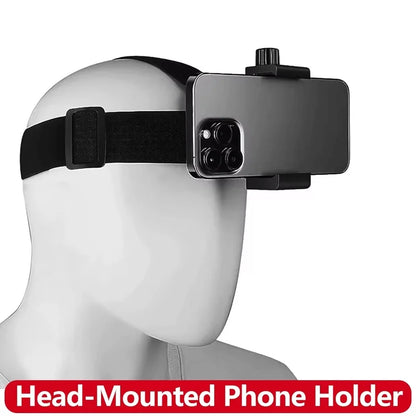 Headband Mobile Phone Mounting Smartphone Stand Phone Headband Strap For Outdoor Insta360 AKASO SJCAM Sports Camera Accessories