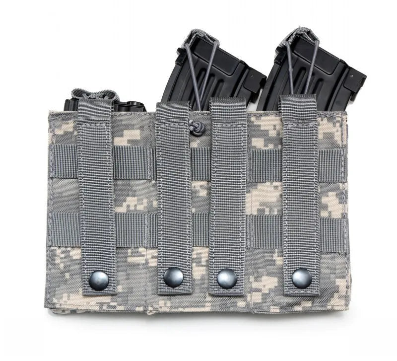 Tactical Triple Molle Magazine Pouches Airsoft AK 7.62 5.56mm M4 AR 15 Rifle Mag Bag Hunting Vest Accessories