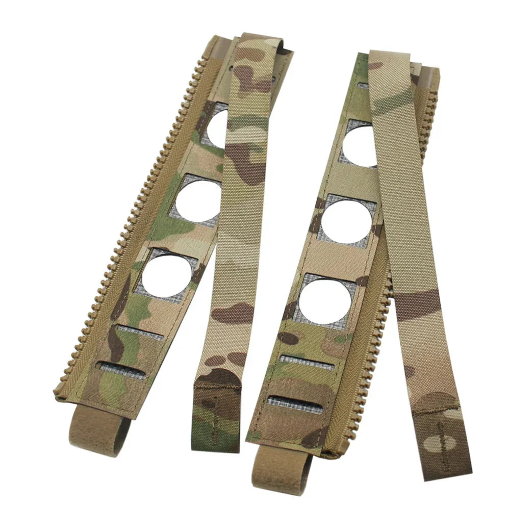 VULPO 1 Pair Tactical Vest Back Panel MOLLE Zipper Adapter Backpack Connection Zipper For FCSK 3.0 Vest Rear Plate