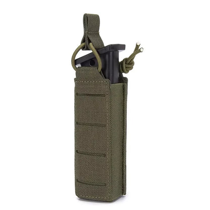 Nylon 9mm Magazine Pouch,Laser Cut LightWeight,Single,Molle System,Tactical Bag,Edc Pouches,Flashlight Bag,Hunting Accessories