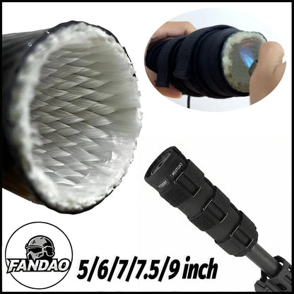 Tactical Sound Damper Suppressor Cover Fireproof Resistant Silicone Heat-Insulating Airsoft Protective Cover for 5/6/7/7.5/9Inch