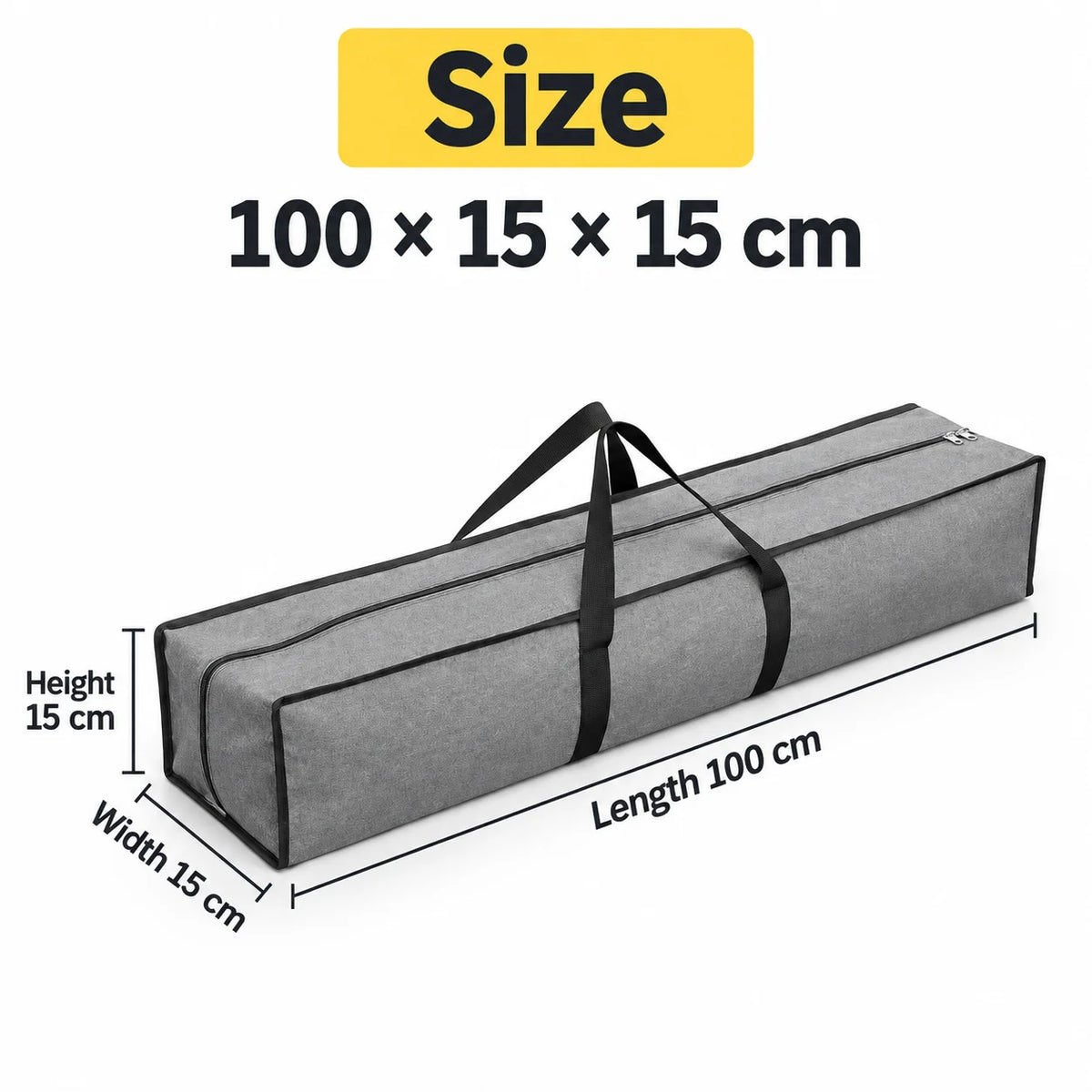 Cationic Oxford Fabric Outdoor Gear Storage Bag Large Rectangular Camping Equipment Carry Bag Dual Zipper Water-Resistant