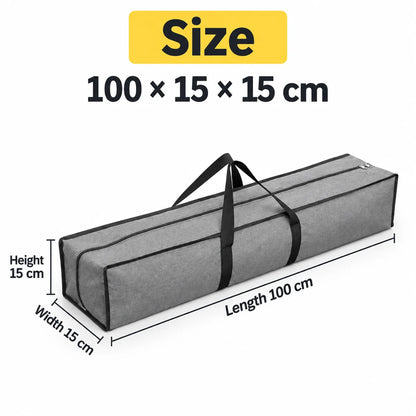 Cationic Oxford Fabric Outdoor Gear Storage Bag Large Rectangular Camping Equipment Carry Bag Dual Zipper Water-Resistant