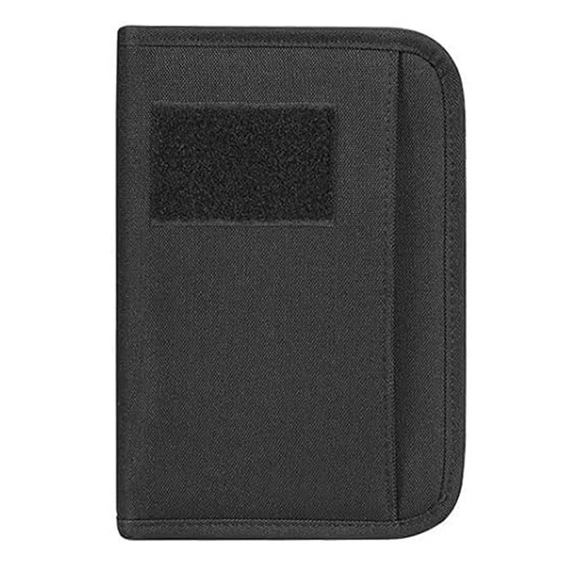 Tactical Padfolio Ring Binder with A4 A5 A6 Sheets of Loose-Leaf Paper Military Memorandum A5 Weatherproof Outdoor Notebook