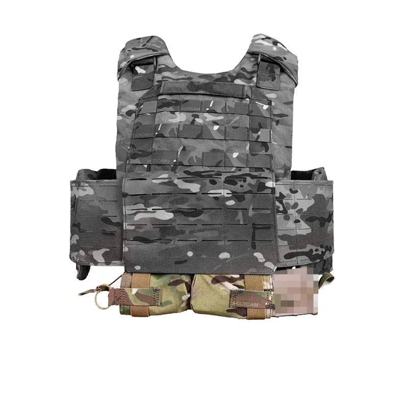 Tactical Horizontal Side Pull Magazine Pouch Multicam Plate Carrier Mag Pouch Airsoft Vest Molle Abdominal Drop Bag