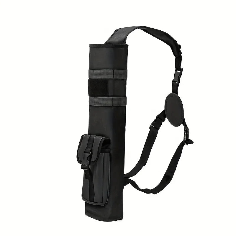 Tactical Arrows Bag Archery Lightweight Back Arrow Quiver Dual Use Fold Compact Hip  with Molle System Pocket Hanged for Hunt