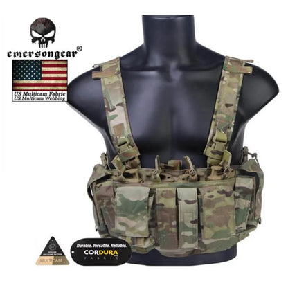 Emersongear MF Style Tactical Chest Rig UW Gen IV Hunting Vest Harness Split Front Carrier Waist Mag Bag