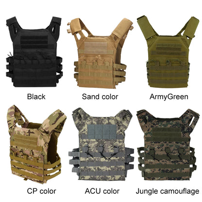 X Nylon Tactical Vest Body Armor Hunting Carrier Airsoft Accessory Combat MOLLE Camo Cosplay  Army Vest CS Game Jungle Equipment
