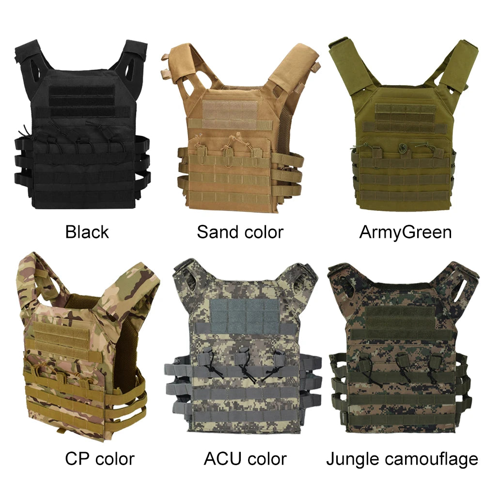 C Nylon Tactical Vest Body Armor Hunting Carrier Airsoft Accessory Combat MOLLE Camo Cosplay  Army Vest CS Game Jungle Equipment