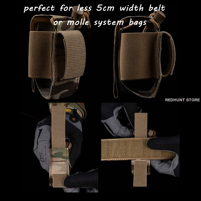 M67 Grenade Pouch Rgd-5 Storage Bag Tactical Plate Carrier Molle Equipment Mini Elastic Fixed Pocket Grenade Holder Tool Bag
