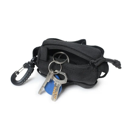 Tactical EDC Pouch Zipper Key Card Holder Pouch Coin Purses Wallet Small Bag Organizer for Men and Women Outdoor Hiking