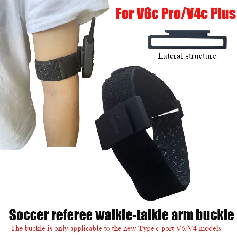 Walkie-talkie accessories For EJEAS New style V4C Plus /V6C Pro Football Referee Intercom Headset Portable armband fastener