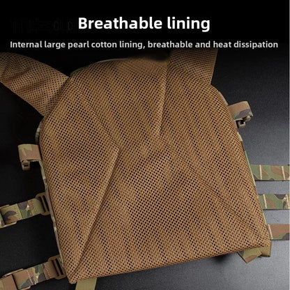 Full Size CS Tactical Load Vest, Outdoor Expansion Training Protective Vest, Quick-Release Vest, Scratch-Resistant Breathable