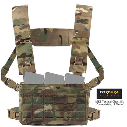 MK5 Chest Rig Molle SS MKV Micro Fight Chassis Placard 5.56 Triple Pouch Hunting Vest Plate Carrier