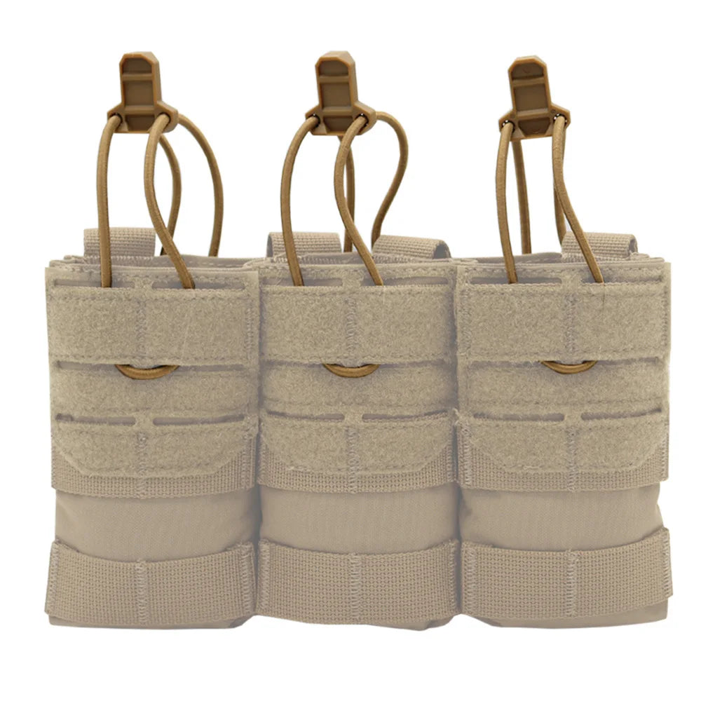 Tactical Vest SS Magazine Bag Anti Slip Rubber "T" Type Quick Mag Pull Tab Bag Elastic Rope Safety Buckle