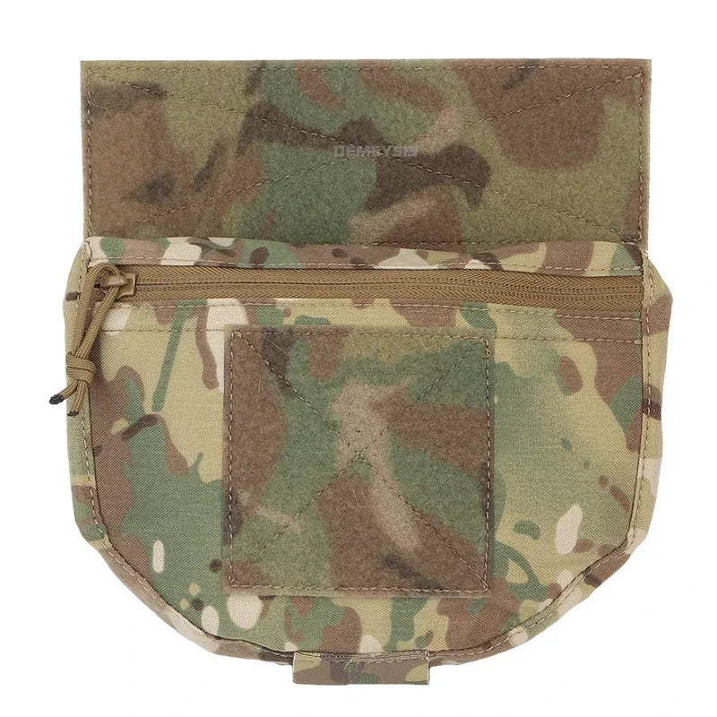 Tactical Drop Pouch Admin Pouch with Hook and Loop Panel for Tactical Vest Chest Rig Plate Carrier Outdoor Hunting Shooting Gear