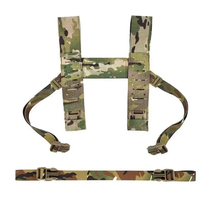Airsoft Chest Rig SS Fat Strap Mk4 Tactical vest H-harness Belt gear MK5 34A Chest Hanger Multicam Laser Cut Shoulder Strap