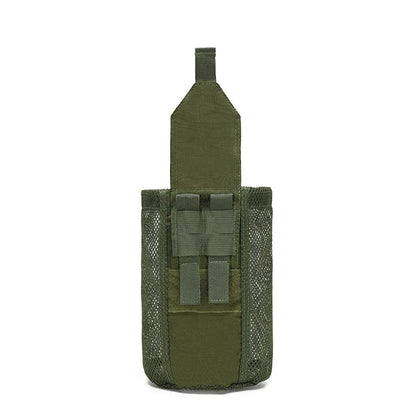 Tactical Molle Mesh Dump Pouch, Lightweight Compact Drawstring Foldable Recovery Mag Tool Pack, EDC Drop Storage Belt Bag