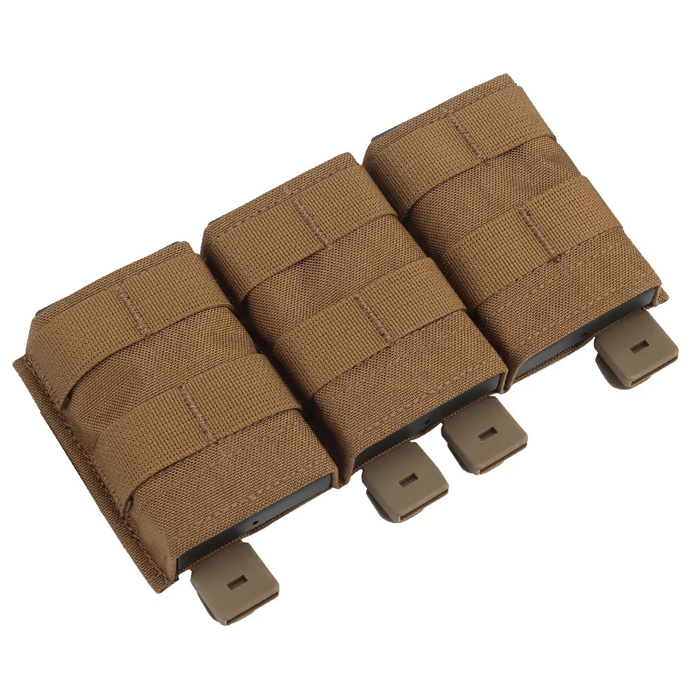 Triple Medium 5.56 Magazine Bag, Tactical Vest Magazine Bag, M4 KYWI MAG Magazine Bag, Tactical Hunting Airsoft equipment