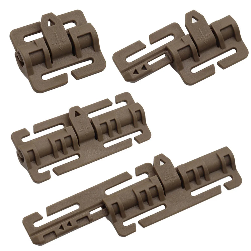1 Pair Tactical Vest Quick Release Buckle Rapid Open Connector Hunting Vest Cummerbund Shoulder Webbing Connector Accessories