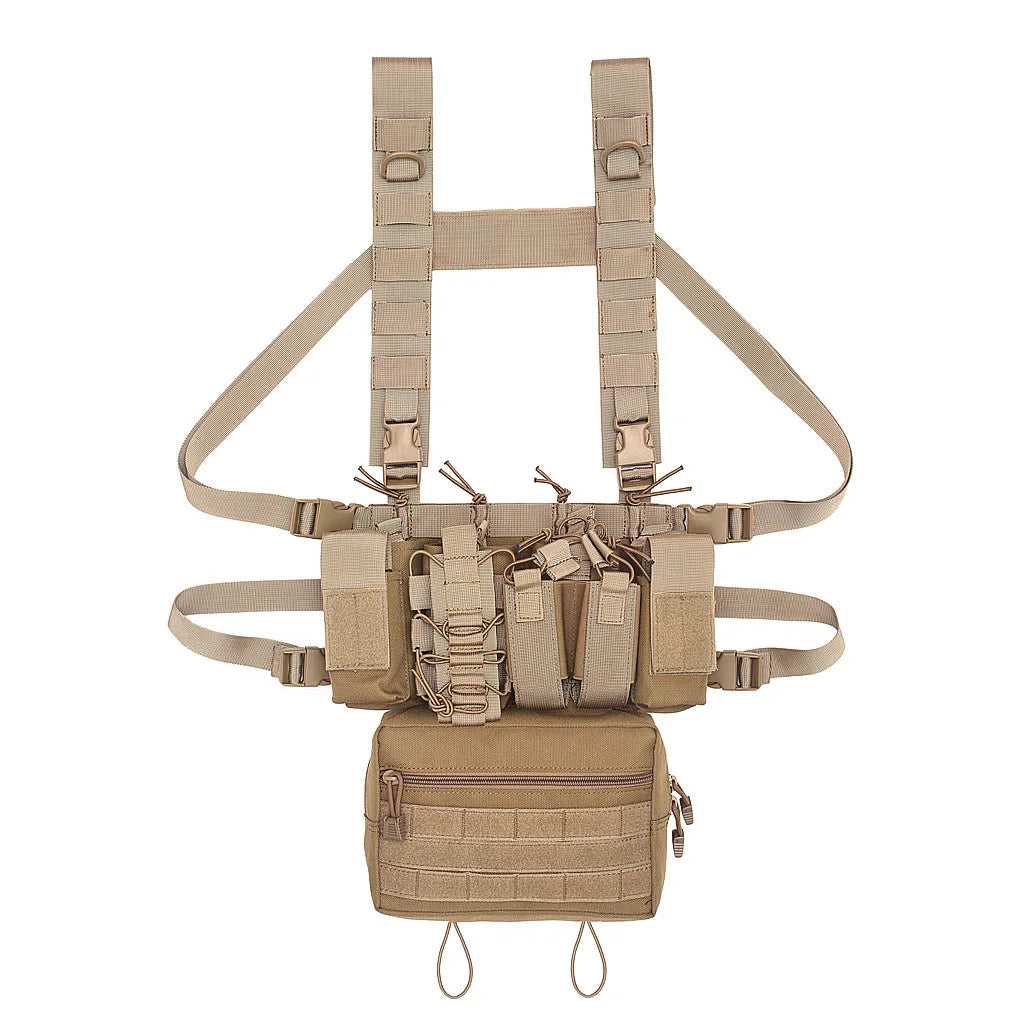 Hunting TCM Chest Rig Tactical Vest Magazine Pouch Holster Molle System Waist Vest Shooting Training Men Uniform Vest