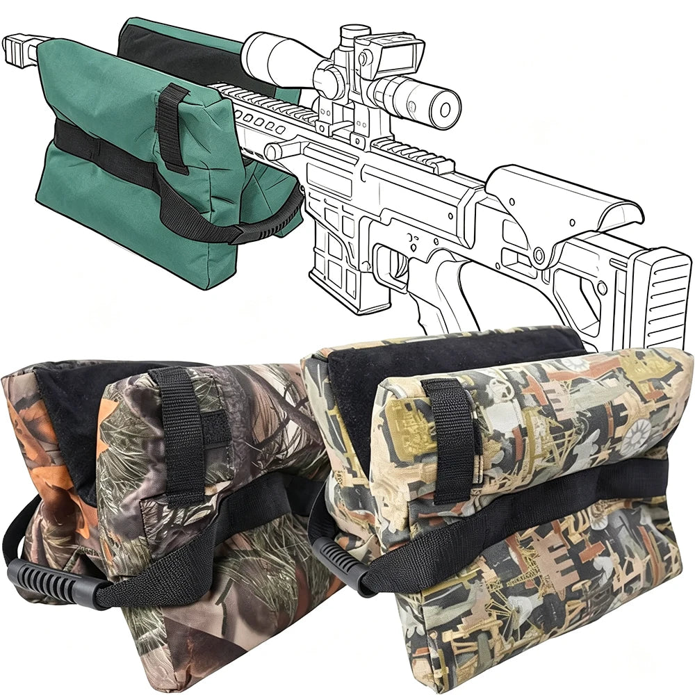 Outdoor Shooting Stand Bag Hunting Rifle Support Sandbag Gun Rest Target Sports Rifle Bench Unfilled Tactical Target Stand Bench