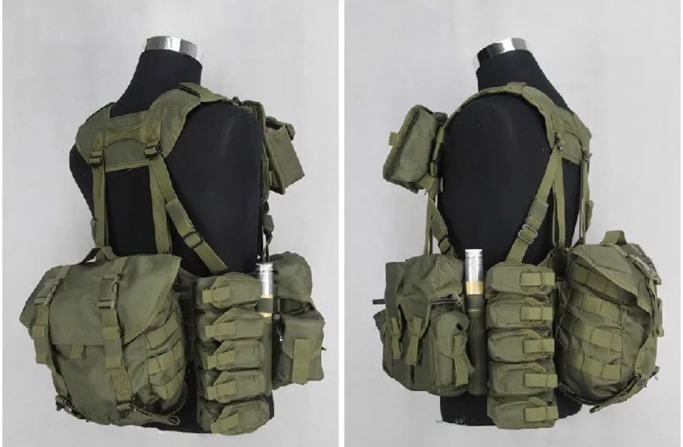 Smersh Tactical Equipment Hunting Vest Adjustable Light Russian Fan Hunting Accessories Cos Real Combat AK Set Tactical Ves