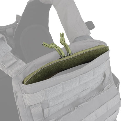 KODENOR Tactical Admin Pocket Zipper Insert Hook and Loop Attachment Zip Closure for Admin Pouch Standard MBAV Crye AVS Plate
