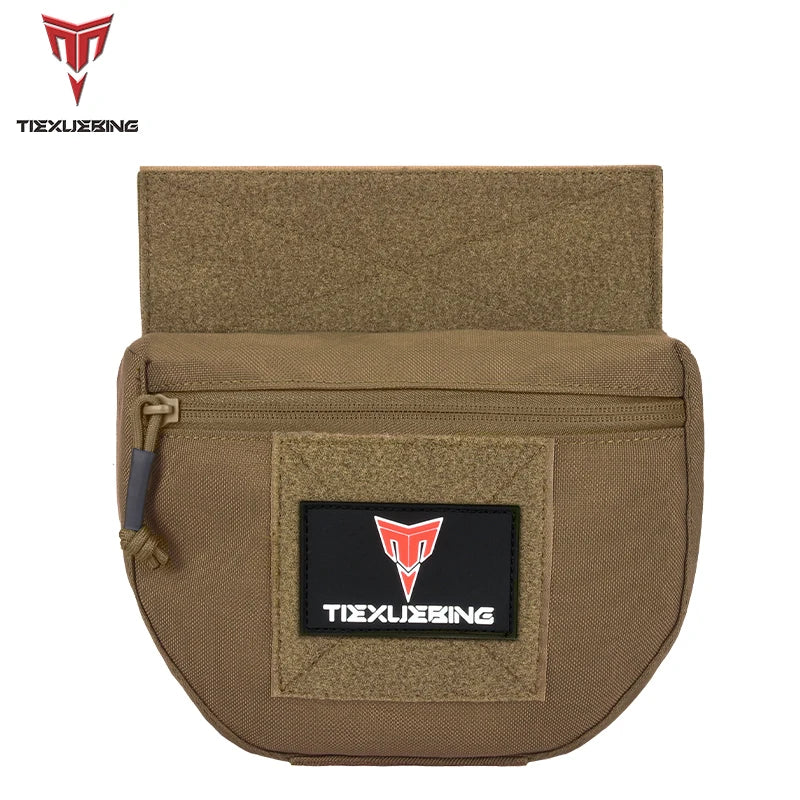 Tactical Molle Chest Rig Drop Dump Pouch Bag For CRM CRX Vest Armor Carrier Storage Hunting Accessories Chest Pouch Lower Belly