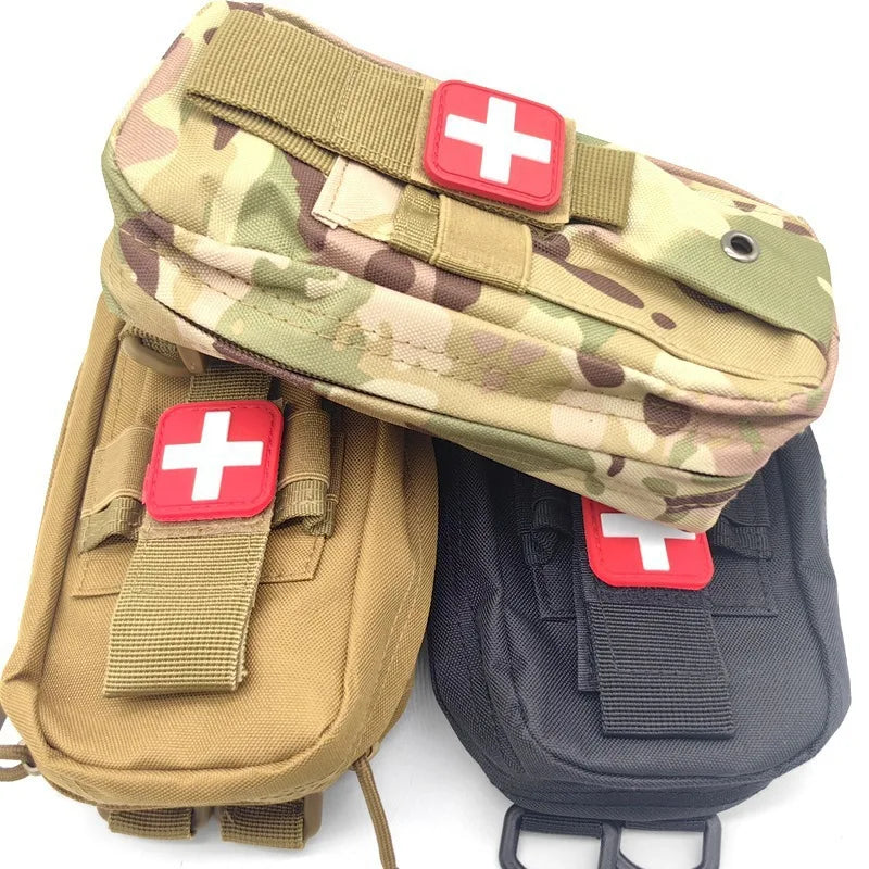 1000D First Aid Kit Medical EDC Pouch Tactical MOLLE Outdoor Medical Bag Hunting Accessories EDC Tool Waist Pack Bags